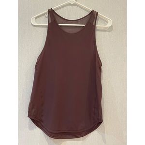 Lululemon tank top with mesh